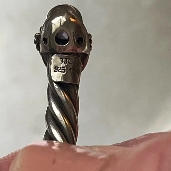 Samuel Benham Jewelry Company 925 Sterling Silver 18K Gold Accents Bracelet - Picture 12 of 14